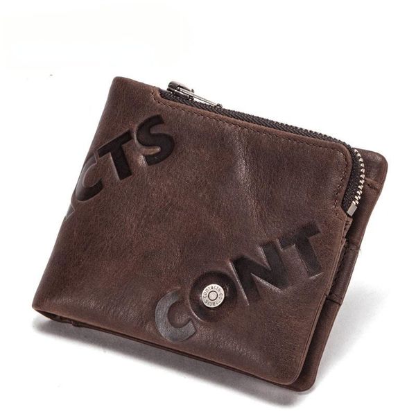 

wallets design rfid anti theft brush cowhide men's designer wallet leather genuine fashion high-quality holographic money clip, Red;black