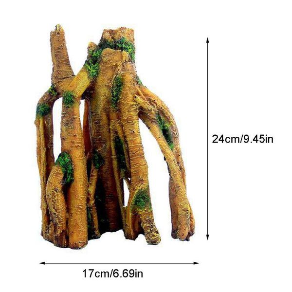 

decorations aquarium artificial tree trunk driftwood roots underwater landscape resin fish tank decoration accessories
