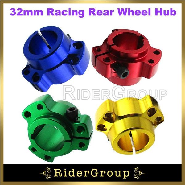 

motorcycle wheels & tires 4 colors lightened billet aluminum 1-1/4" 32mm bore racing rear wheel hub for go kart cart drift trike parts