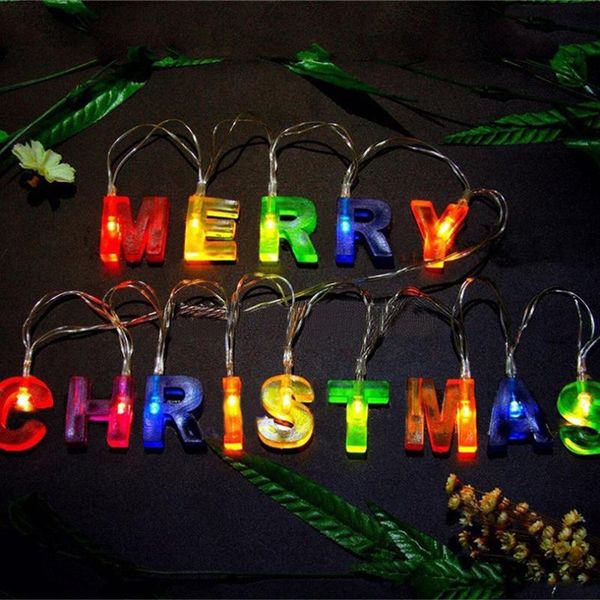 

strings colorful 'happy birthday' 'merry christmas' led letter battery operated string lights for indoor christmas birth