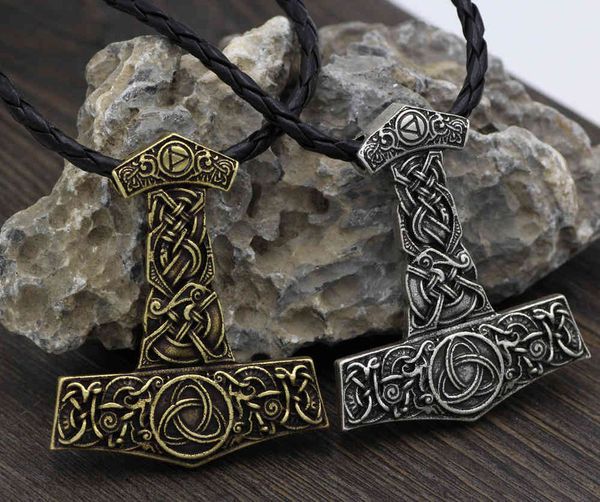 

nordic viking celtic wolf totem odin crow necklace pendant trendy man, Silver