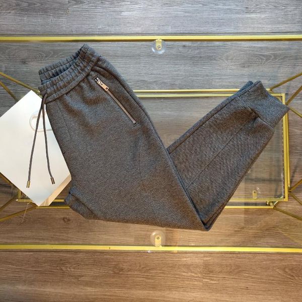 

men's pants 2021 autumn trousers pure cotton casual sports style jogging couple models high quality, Black
