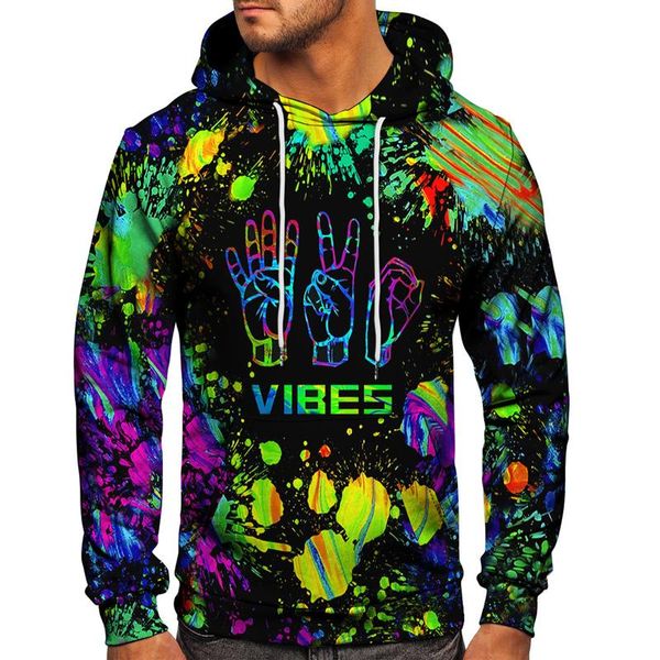 

men's hoodies & sweatshirts and women's colorful size leisure letter printed long sleeve hooded pullovers 2021 casual sweatshirt, Black