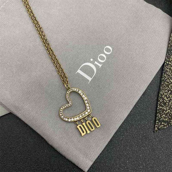 

special offer designer jewelry necklace letter fashion trend net red new necklace brass material 2021 02j1, Silver