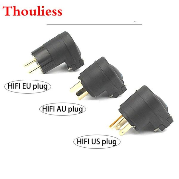 

smart power plugs thouliess pai hifi 90 degree gold plated eu/us/au plug iec connector for diy speaker ac cord cable