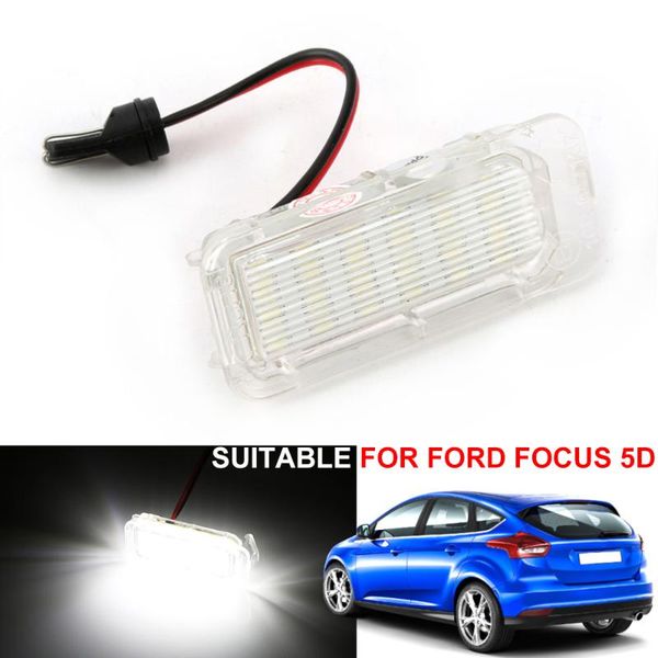 

emergency lights 2pcs led license plate light car truck number for focus 3 c max s mondeo 4 galaxy kuga 7903 fiesta