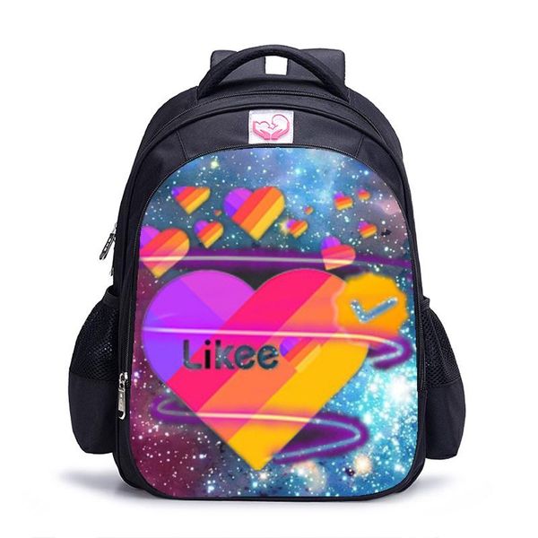 

backpack 16 inch fashion likee video app children school bags orthopedic kids boys girls mochila infantil cartoon