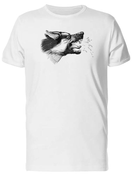 

Angry Dog, Crazy, Grunge Sketch Tee Men's -Image by Shutterstock, White;black