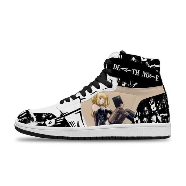 

2021 japanese anime death note diy cosplay sports non-slip basketball shoes for man fashion sneakersnz8v