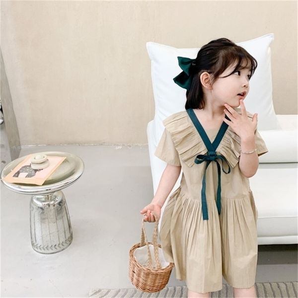 

summer arrival girls princess cotton dress kids korean design dresses clothes 210528, Red;yellow