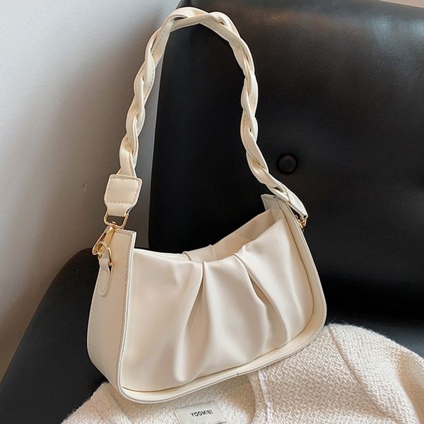 

2022 fashion cloud bags ladies pu leather shoulder bag trendy woman handbag