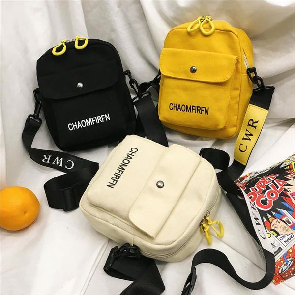 

evening bags fashion canvas women solid color casual shoulder bag 2021 handbag outdoor zipper messenger main