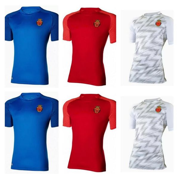 

21 22 rcd mallorca abdon sanchez mens soccer jerseys a. raillo valjent mboula salva sevilla home red short sleeve football shirt, Black;yellow