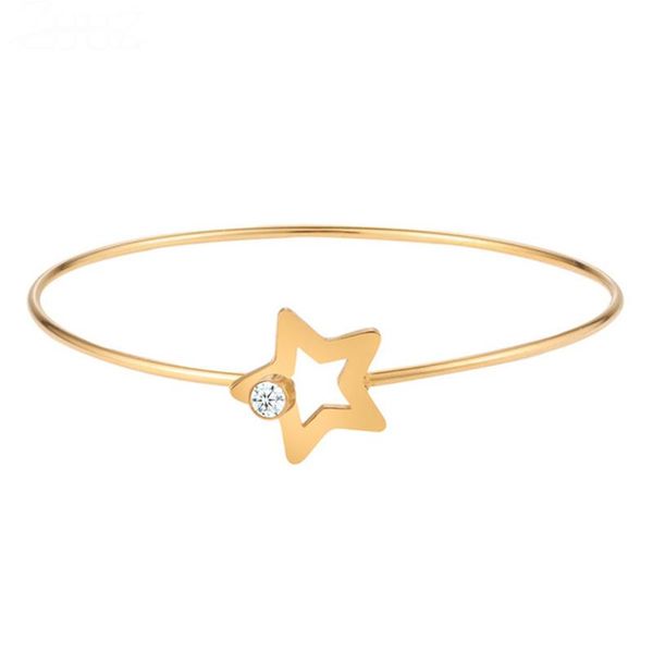 

bangle fashion stainless steel bracelet cuff charm love geometry, Black