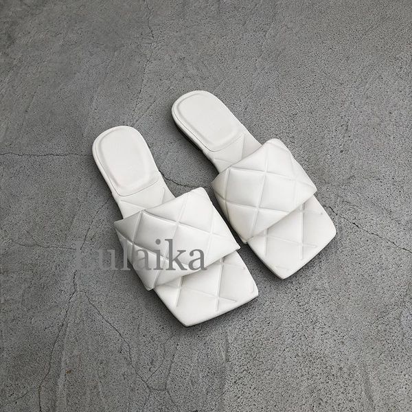 

70% off wholesale sandals flip-flops shoes summer new sweety candy color rhombic soft bread slipper beach shoe woman square peep toe flip fl, Black