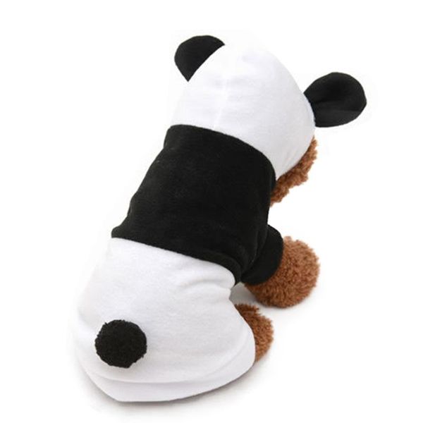 

dog apparel autumn winter fleece panda shape pullover cartoon cute cosplay costume outwear pet products coat for puppy clothes