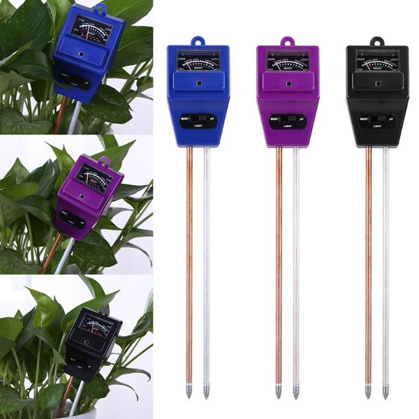 

meters 3 in 1 soil ph meter flower pot hygrometer tester plants growth moisture light intensity instrument garden tools