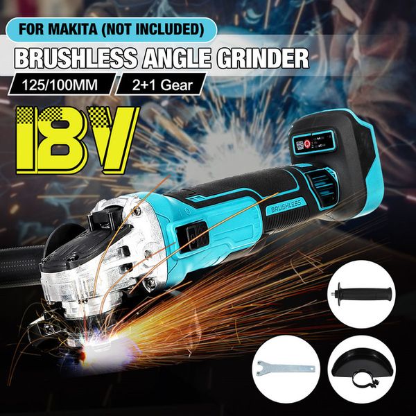 500W 12V Brushless Angle Grinder Mini sem fio com duas baterias de polimento de diamante máquina de corte ferramenta de energia