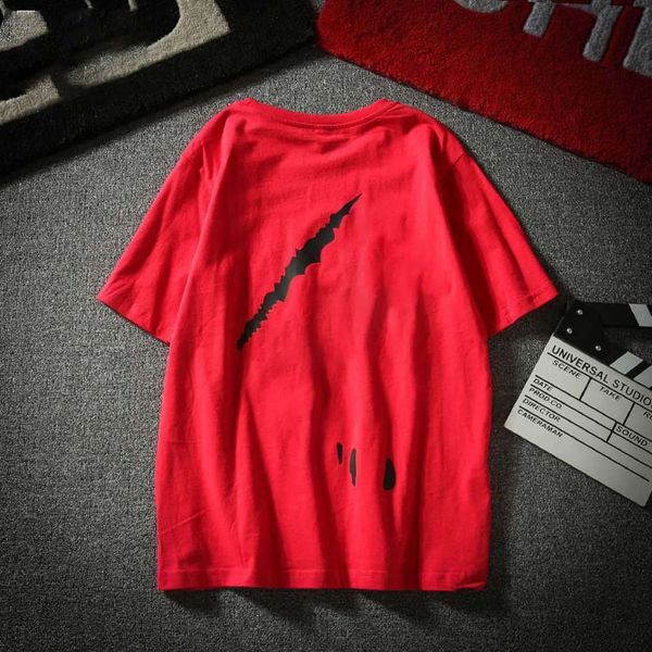 

fashion t shirt brand short sleeve round neck cotton bottomed for boys and girls, White;black