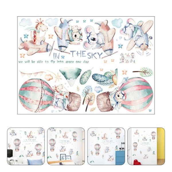 

wall stickers 3 sheets colorful cartoon decal diy sticker decor kids room