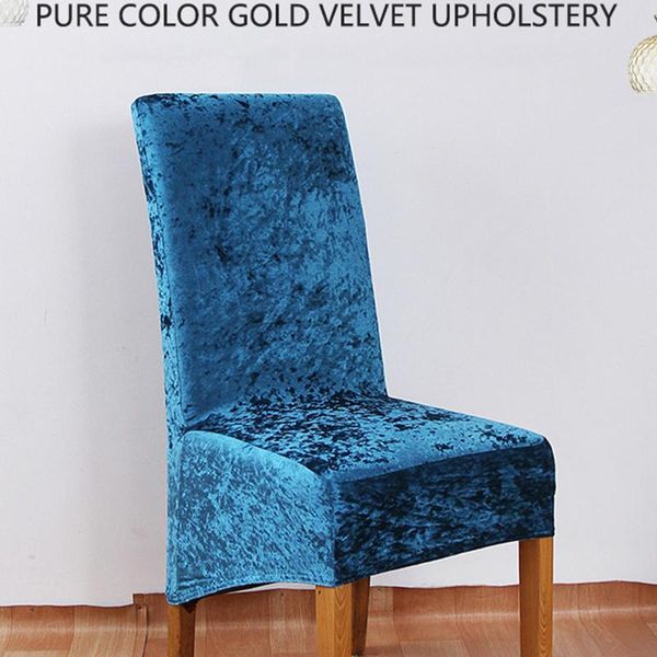 

solid color dustproof velvet chair cover seat mat kitchen dining room decor covers