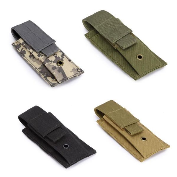 

outdoor bags tactical molle m5 pouch cqc single pistol magazine torch holder case hunting knife light holster bag
