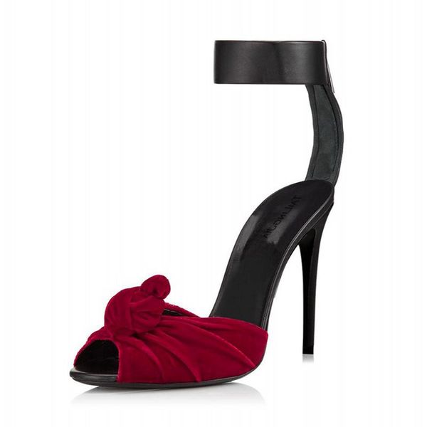 

fashion women high heels sandals shoes one bow-knot ankle strap cover heel gladiators summer party stilettos tl-a0050, Black