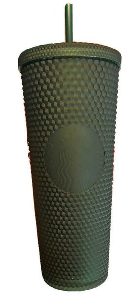 

starbucks matte dark green studded cold cup tumbler 24oz 2022