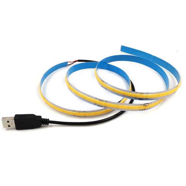 

strips dc5v cob led strip light high density linear lighting 320led/m flexible tape lights warm natural white red blue green decoration