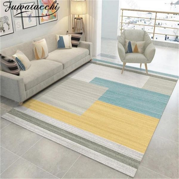 

fuwatacchi nordic carpet rug for living room bedroom hallway home decoration mats geometric floor parlor mat carpets