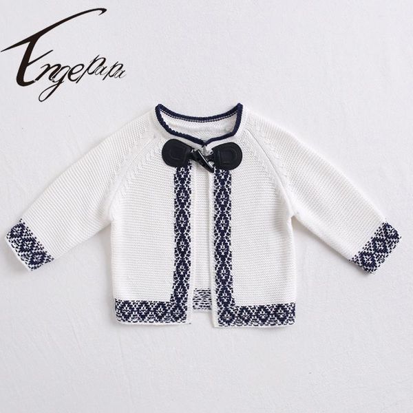 

engepapa kids knitted cardigan jacket infant baby coat autumn winter born girl long sleeve sweater jackets, Blue;gray