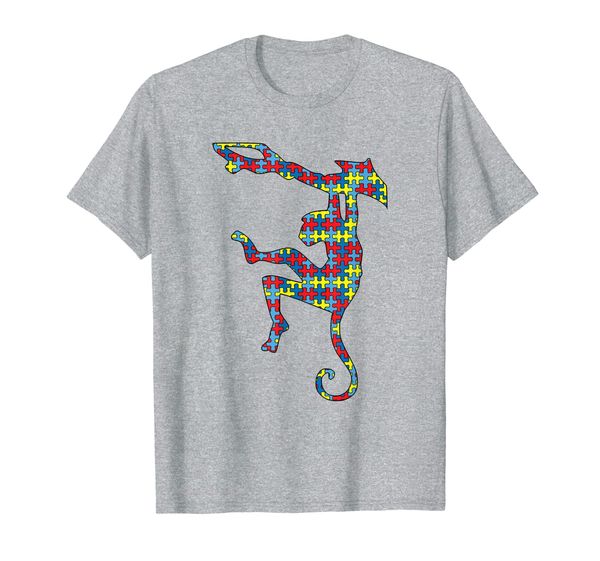 

gibbon autism awareness kids lesser ape puzzle day mom gift t-shirt, White;black