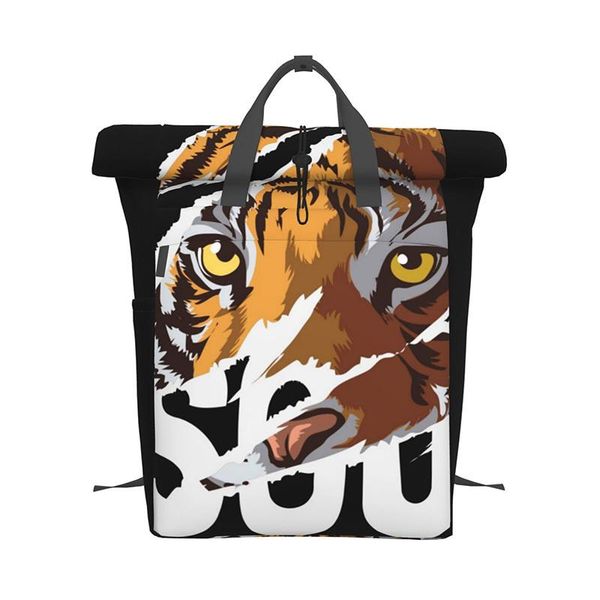 

backpack fashion animal printed tiger men's and women's large capacity leisure tourism mountaineering bag