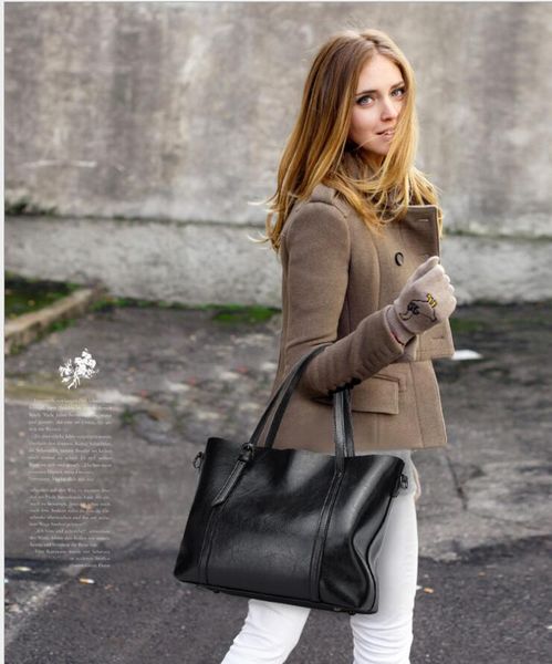 

1-10 composite tote 2 piece set shoulder bag women leather shopping bag lady messenger crossbody bag purse