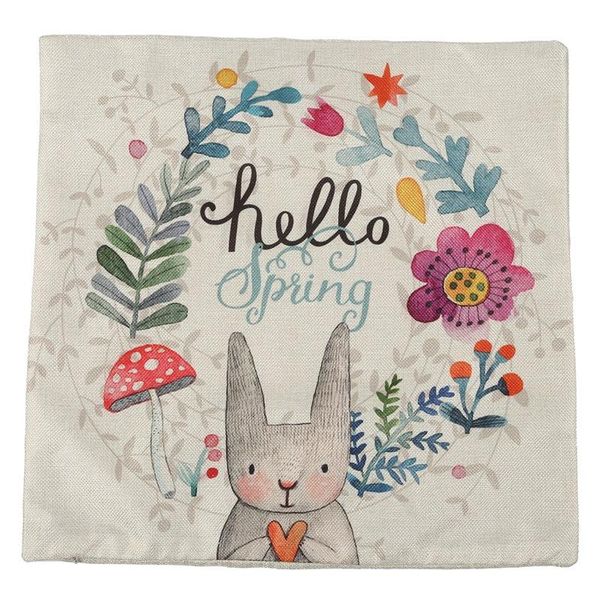 

chair covers safety easter case cotton linen plush cushion cover house decoration (the interior pillow is not included)
