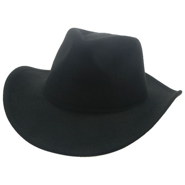 

hats panama wide brim western cowboy solid fedora hats autumn winter black khaki casual jazz felt hat for men outdoor cap, Blue;gray