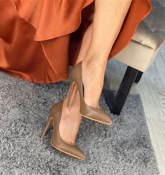 

dress shoes women's plus big size 15 basic pointed toe high heel slip on stiletto pumps customizable heel 8-12cm ztcw, Black