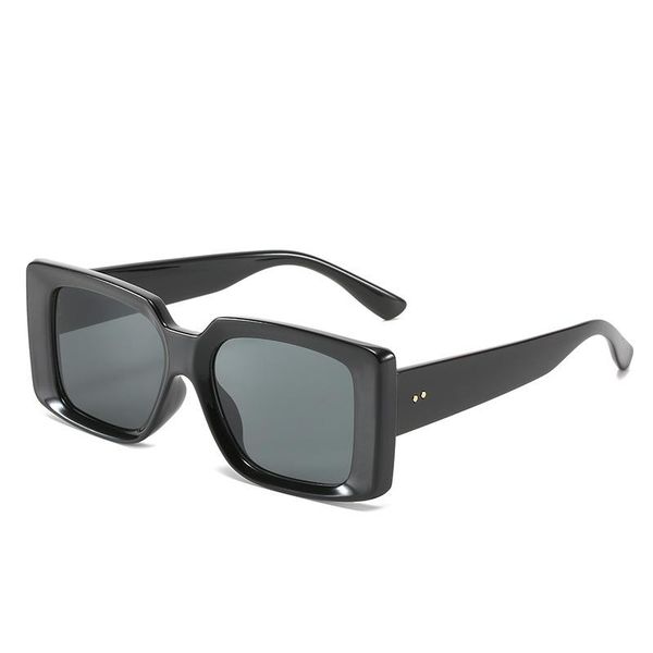 

sunglasses 2021 trend square fashion personality glasses female uv400, White;black