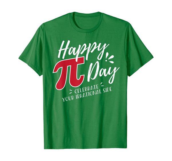 

happy pi day t-shirt celebrate your irrational side math tee, White;black