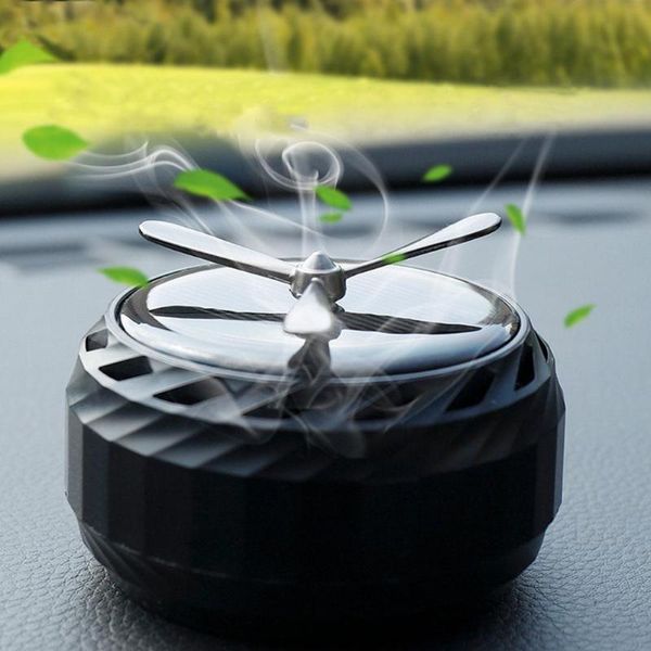 

car air freshener 2in1 temporary ssign solar energy rotating for cars accessories interior decoration smell purifier