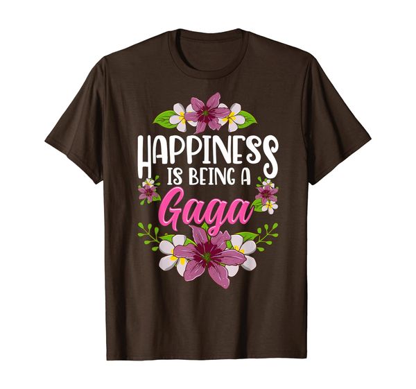

Happiness Is Being A Gaga Shirt Thanksgiving Floral Gift T-Shirt, Mainly pictures
