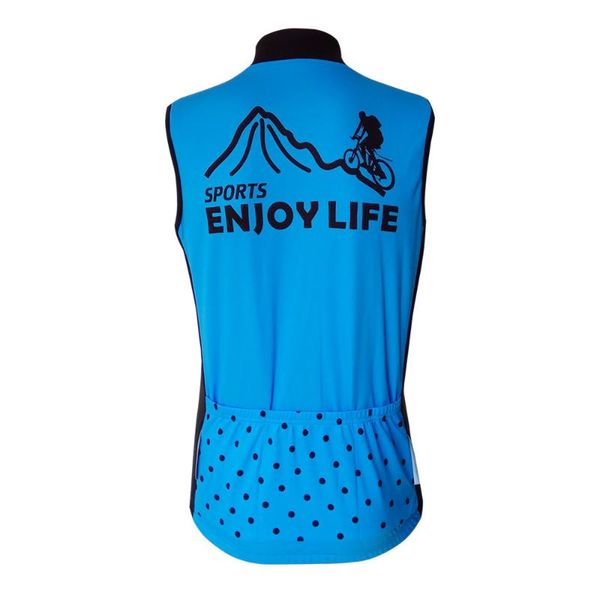 

racing pants riding waistcoat outdoor quick drying sleeveless cycling jersey sports coat moisture wicking, Black;blue