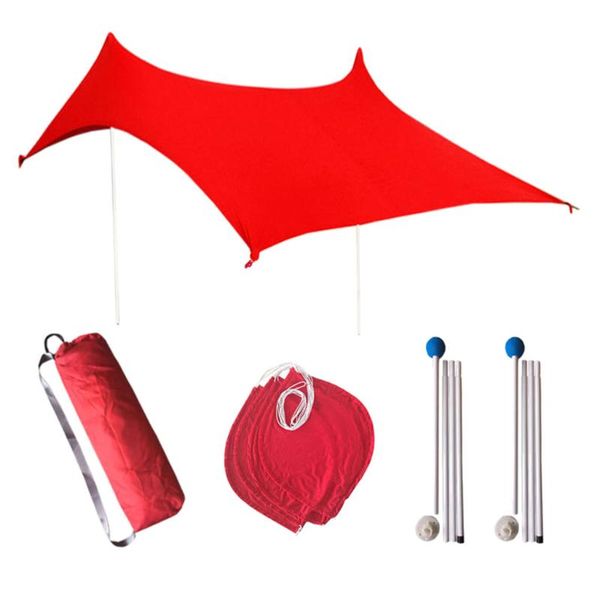 

tents and shelters 3-4 person beach sunshade canopy upf50 uv protection sun shelter tarp awning