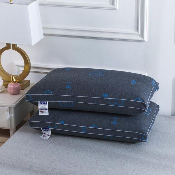 

pillow skin-friendly pillows for bedroom(1pack) neck protection with melt cotton filling queen size 48x74cm