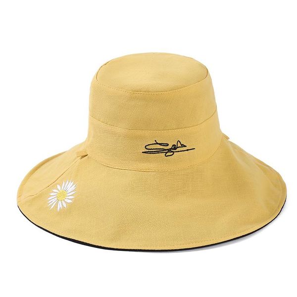 

beanie/skull caps summer japanese double-sided color along the hat spring and autumn fisherman's women outing portable sun, Blue;gray