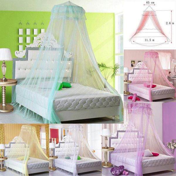 

mosquito net 2021 elegant lace princess bed netting mesh canopy round dome bedding