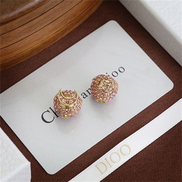 

87% off wholesale shop family pink diamond earrings for women new red star, Golden