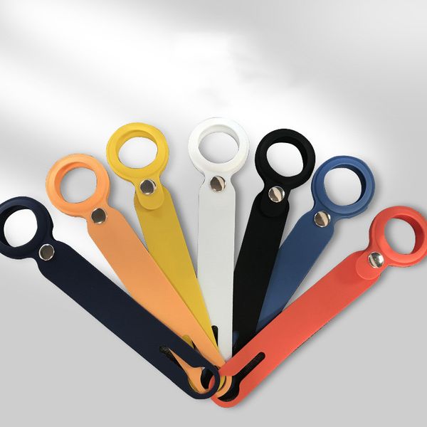 

silicone protective cases for apple airtag tracking device tracker locator anti-lost bag with keychain pet dog collar accessories dhl