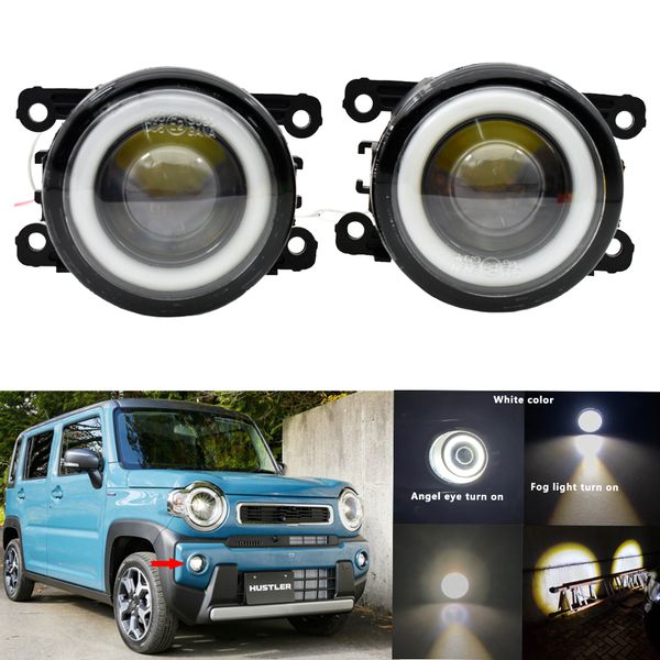 

led angel eye daytime running lights for suzuki hustler mr52s mk53s 2019 2020 2021 fog lights lamp