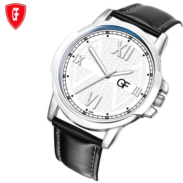 

wristwatches ladies casual quartz wristwatch relojio mujer man leather watch whatever late anyway letter pointer glow feminino clock, Slivery;brown
